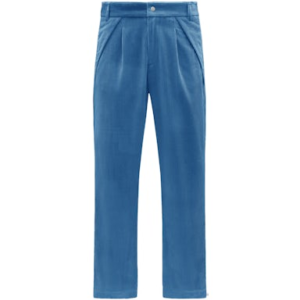 Palm Angels Merch Corduroy Blue Pantaloni
