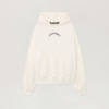 Palm Angels Logo Merch White Curved Felpa