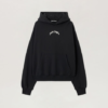 Palm Angels Logo Merch Black Curved Felpa