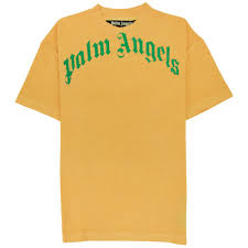 Palm Angels Logo Merch Yellow Maglia