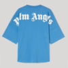 Palm Angels Logo Merch Blue Maglia