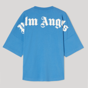 Palm Angels Logo Merch Blue Maglia
